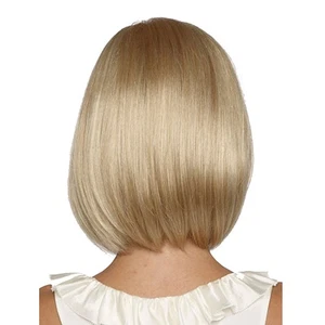 Kurze blonde glatte Perücke für Damen: leicht, stabil, vielfältige Einsatzmöglichkeiten - Bild 1 von 12