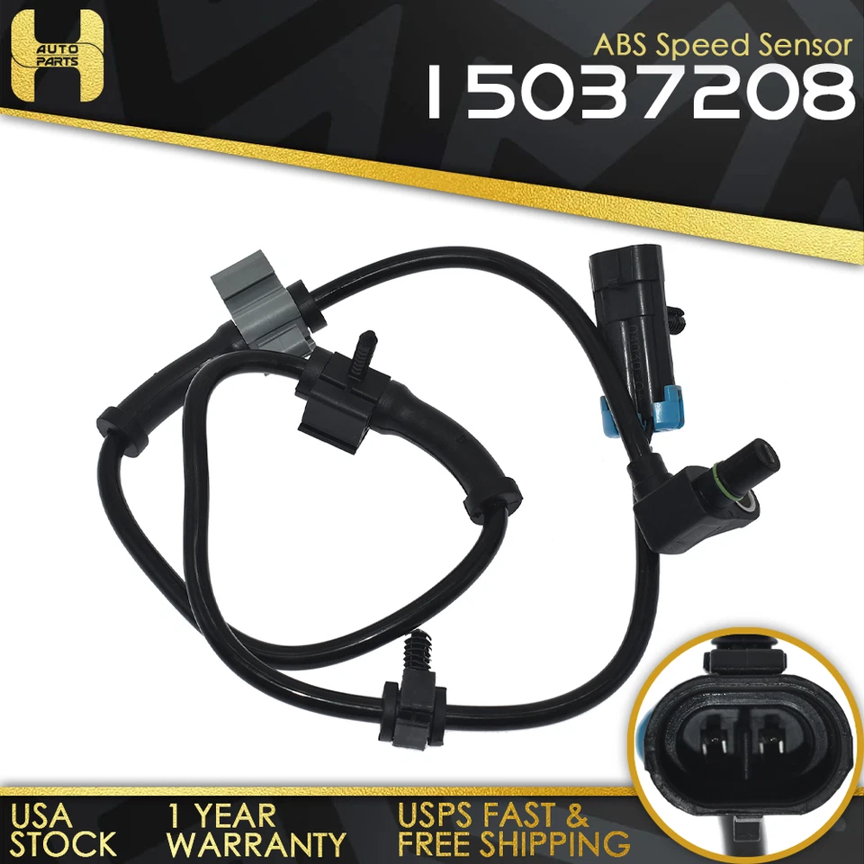 15037208 Front Left & Right ABS Wheel Speed Sensor for Chevrolet Silverado GMC - Image 1 of 4