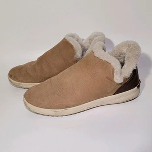 Olukai Malua Hulu Stiefel Damen Gr. 8,5 Lammfell gefüttert Nubukleder hellbraun - Bild 1 von 9