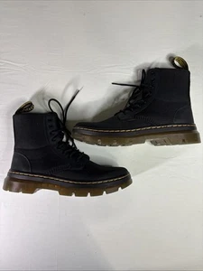 Dr. Martens Combs Schnürstiefel Canvas Air Wair Herren 9M Damen 10 UK 8 schwarz. Neu - Bild 1 von 10