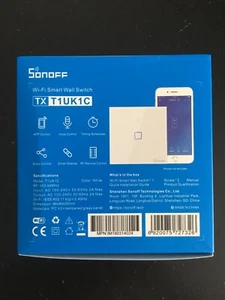 Wi-Fi Light Switch Sonoff TX T1UK1C Sonoff UK Smart Switch for Home Automation - Picture 1 of 5