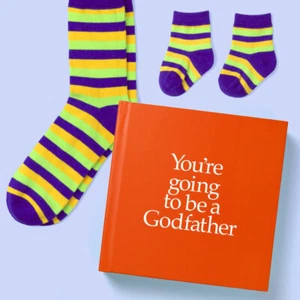 Pooter 'You're Going to be a Godfather' Hardback Book with Two Pairs of Socks - Imagen 1 de 1