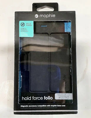 NUEVO Mophie Hold Force Folio Negro para iPhone 7 Plus Uso con Funda Base Mophie Foto 1 de 4