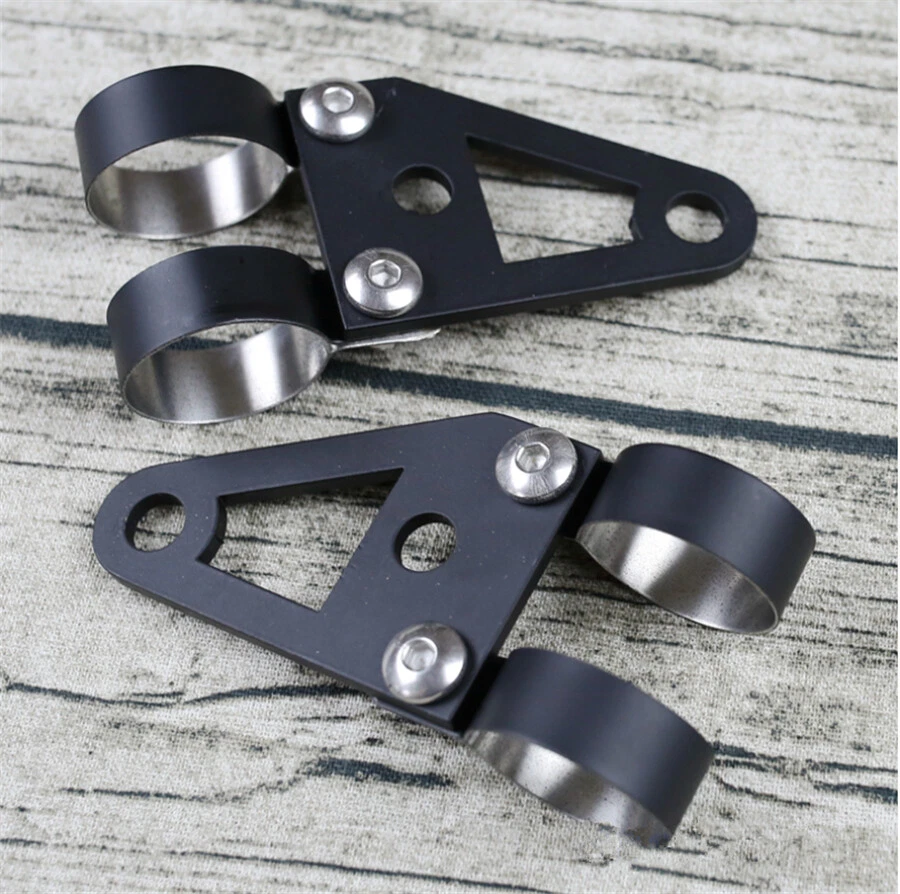 4mm steel headlight bracket turn lights bracket mount Holder For 41mm Fork 75mm - Image 1 of 4