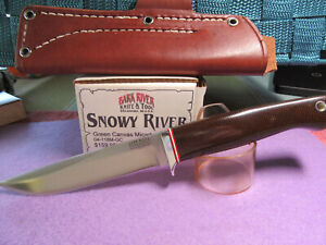 Bark River Knives, Snowy River Knife with Blunted Tip. Otherwise, Near Mint.