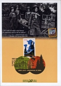 Sc. 4691 Girl Scouts Dragon Cards FDC (Stretcher Design) - Picture 1 of 1
