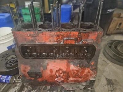 Farmall M MV W6  tractor original IH engine motor block FBK 14629 IH Block C 248 - Image 1 of 4