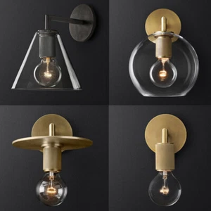 Bedroom Wall Lamp Hotel Glass Wall Lights Balcony Wall Sconce Hallway Wall Light - Picture 1 of 17