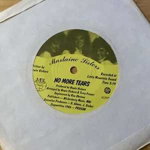 Marlaine Sisters - No More Tears 45rpm VG R38 - Imagen 1 de 2