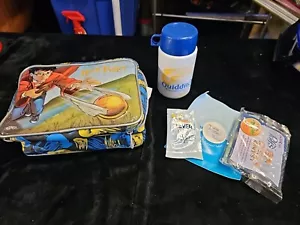 Borsa e thermos originale 2001 Harry Potter Quidditch Soft Lunch Box - Foto 1 di 15