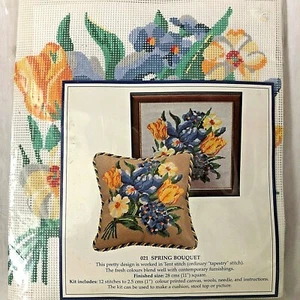 Spring Bouquet Needlepoint Tapestry Kit - Picture 1 of 4