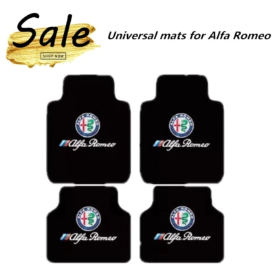 4PCS For Alfa Romeo Giulia Stelvio Car Floor Mats Auto Liner Carpets Anti-Slip - Image 1 of 4