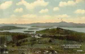 Postal New Hampshire Lake Winnipesaukee de Merideth Neck 1907-15 - Imagen 1 de 1