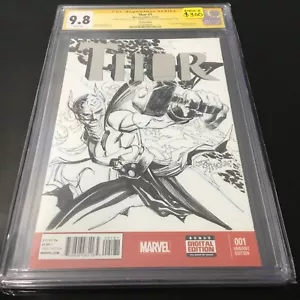 Thor #1 Signature Series Firmado por Joe St. Pierre CGC 9.8 - Imagen 1 de 4