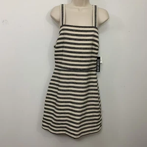 NUEVO CON ETIQUETAS Diseño Laboratorios Mono a Rayas Mini Vestido Cambio Talla Grande - Imagen 1 de 10