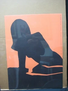 ARTIST FRIEND THE AARDVART POSTER VINTAGE 1970 SILUETTE GIRL CNG2709 - Picture 1 of 5