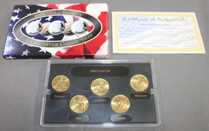 2002 Gold Edition ~ State Quarter Collection ~ In Box W/ COA ~ MINT U.S Currency - Picture 1 of 7