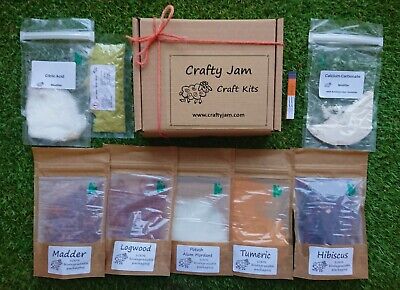 Crafty Jam Natural Dyeing 'Experimenter's' Starter Kit For Natural Fibres 100g • 29.46€