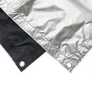 6'x6' 6x6 1.8x1.8m Black Grey Canvas Cloth overhead butterfly block reflect - Picture 1 of 3