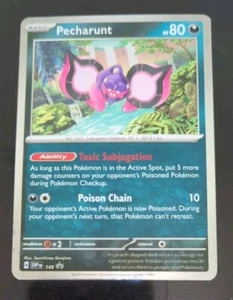Pokemon Shrouded Fable Scarlet Violet Black Star Promo Pecharunt SVP 149 card - Picture 1 of 3