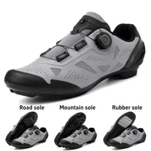 Cycling Shoes Men's MTB Bicycle Comfortable Lightweight Road Bike Sneakers - Picture 1 of 29