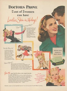 1959 Palmolive Soap Couple Pretty Lady's Lovely Skin 14 Days Vintage Print Ad - Picture 1 of 1
