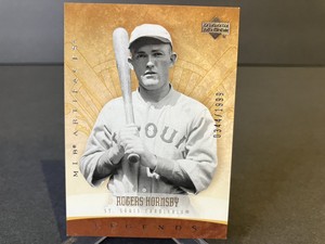 2005 Upper Deck MLB Artifacts Legends Roger Hornsby 0344/1999 Cardinals