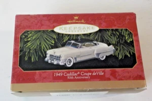Hallmark Keepsake Ornament 1949 Cadillac Coupe DeVille Die-Cast Metal 1999 grau - Bild 1 von 6