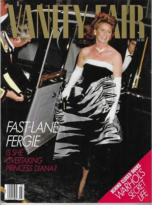 Vanity Fair Magazine Jul 1987 Sarah Ferguson Duchess of York Andy Warhol - Image 1 of 2