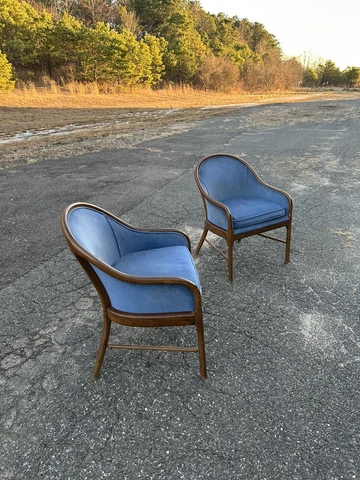 warren bennet style chair pair mcm vintave accent chairs Cover