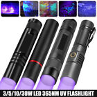 365NM UV Ultra Violet LED Flashlight Blacklight Light Inspection Lamp Torch Lot