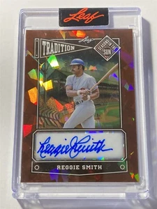 REGGIE SMITH sox 2025 Leaf Seasons in the Sun Tradition Crystal BRONZE AUTO 3/25 - Picture 1 of 2