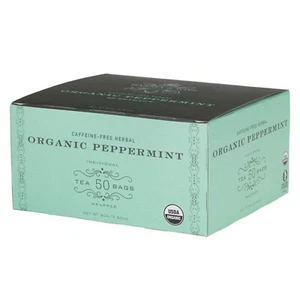 Harney & Sons Organic Peppermint Tea 1.76oz/50g (50 Tea Bags) - Picture 1 of 5