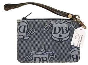 DOONEY & BOURKE Navy DB DONEGAL BRACCIALETTO IN TELA con portachiavi 6" X 4" - Foto 1 di 4