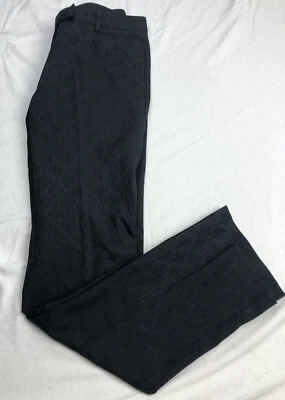 Pantalones de vestir INC elásticos International Concepts patrón negro talla 2 bolsillos Foto 1 de 4