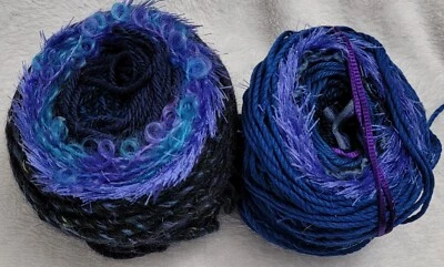 Nuevo Lote Mixto 2 Pasteles Isla Hilo Bola Loca Azul-Multicolor 100g Foto 1 de 4