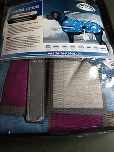 Dog Coat Weatherbeeta Parka 1200D Deluxe, Medium Warmth, Multi Col, Size 15" NEW - Picture 1 of 3