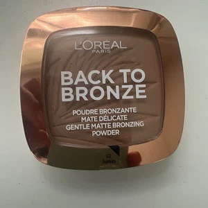 LOreal Paris Bronzer - Back To Bronze Matte Bronzing Pressed Powder, Shimmer Fre - Picture 1 of 4