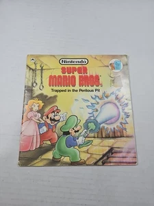 Nintendo Super Mario Bros. Trapped In The Perilous Pit Golden Book 1989 Vintage - Picture 1 of 7