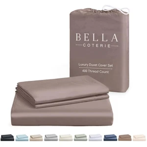 Bella Coterie Luxury Bambù Viscosa Queen Size Set Copripiumino | 100% Biologico... - Foto 1 di 7