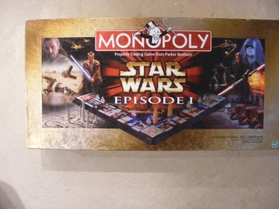 VINTAGE 1999 Monopoly Star Wars Episode I Collector's Edition COMPLETE 3D Board - Image 1 of 3