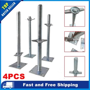 4 Pack Adjustable Leveling Jack Solid Screw Jacks For Baker-Style Scaffolding AU - Picture 1 of 20