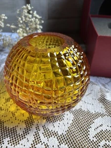 Sublime Vase Boule Cristal Orange Baccarat - Picture 1 of 7
