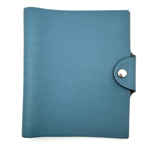 Hermes Ulysse PM Agenda Notizbuch Tagebuch Einband blau Taurillon Clemence Square I - Bild 1 von 16