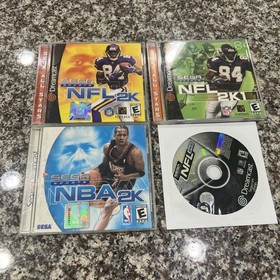 NBA 2k, NFL 2k, 2k1, 2k2 Sega Dreamcast Sports Bundle Tested