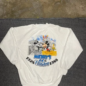 Vintage Mickey’s 60th Birthday 1988 crewneck sweatshirt in kids’ size XL - Picture 1 of 3