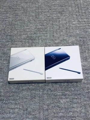 Nintendo DS Lite Console Silver & Navy x2 Stored Condition - Image 1 of 3
