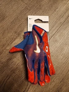2024-NWT-Nike Vapor Jet 8.0 Adult Football Gloves-Red And Blue Men’s Medium - Picture 1 of 3