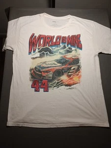 World Is Mine Race Car T Shirt Uomo Taglia Large - Foto 1 di 6