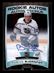 2019-20 O-Pee-Chee Platinum Rookie Autos #R-BJ Tobias Bjornfot RC AUTO